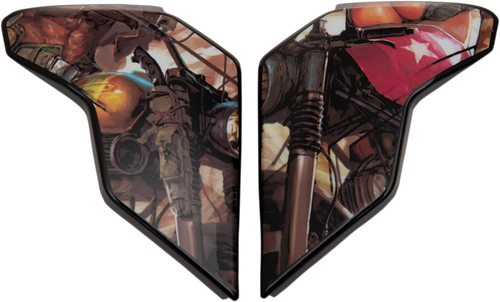 ICON 0133-1223 Airflite™ Helmet Side Plates — Pleasuredome - Pleasuredome3 Brown