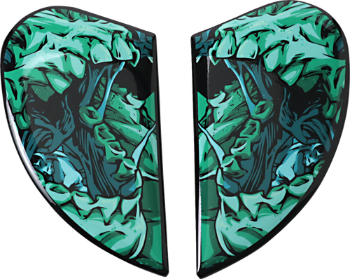 ICON 0133-1239 Airform™ Helmet Side Plates — Parahuman - Parahuman Blue