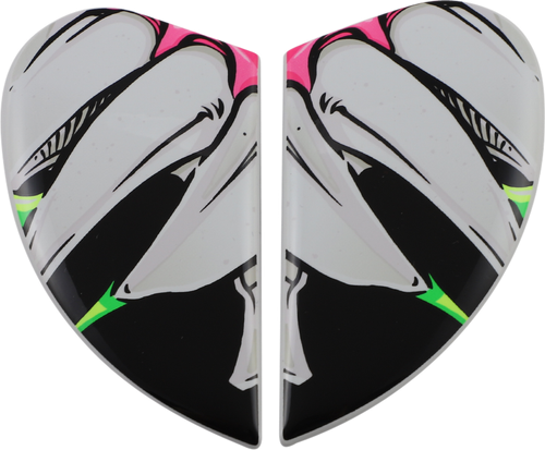 ICON 0133-1305 Airframe Pro™ Helmet Side Plates — Beastie Bunny - Beastie Bunny Pink