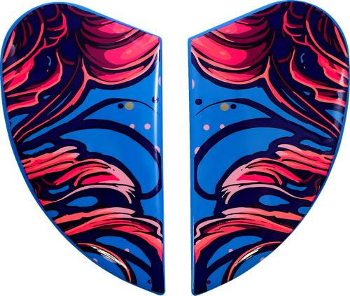 ICON 0133-1385 Airform™ Helmet Side Plates — Jellies - Jellies Blue
