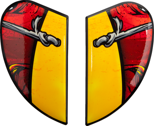 ICON 0133-1406 Airform™ Helmet Side Plates — Brozak - Brozak Red