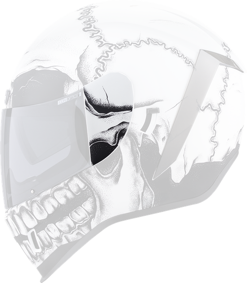 ICON 0133-1733 Airform™ Helmet Side Plates — Crestfallen - Crestfallen White