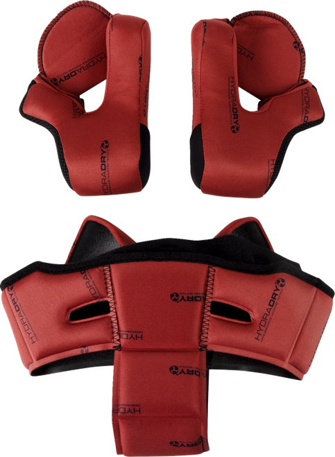 ICON 0134-3151 Domain™ Helmet Liner and Cheek Pads Set - Red XL