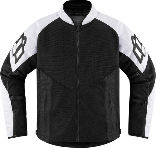 ICON 2820-5954 Mesh AF™ Jacket - Black/White 2XL