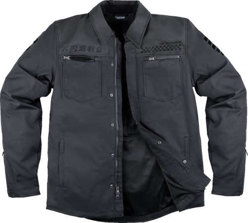 ICON 2820-6561 Upstate Canvas National™ Jacket - Black Medium