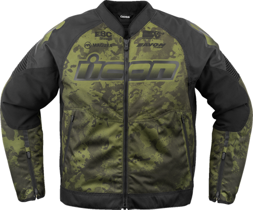ICON 2820-6723 Overlord3™ Magnacross Jacket - Green Camo 3XL