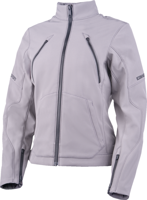ICON 2822-1921 Women's Merc3™ Jacket - Gray 2XL