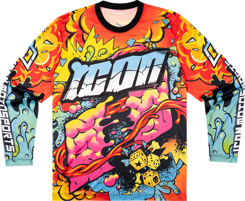 ICON 2824-0111 Scatterbrain Jersey - Black Medium
