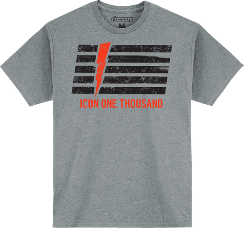 ICON 3030-23482 Invasion Stripe™ T-Shirt - Gray 2XL
