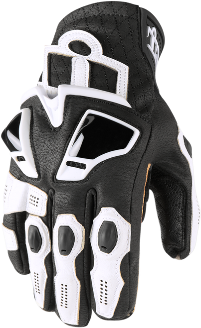 ICON 3301-3553 Hypersport™ Short Gloves - White Large