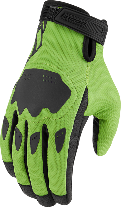ICON 3301-4369 Hooligan™ CE Gloves - Green XL