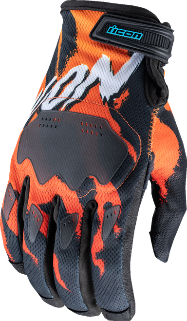 ICON 3301-4862 Hooligan™ Rad Dawn Gloves - Orange 3XL