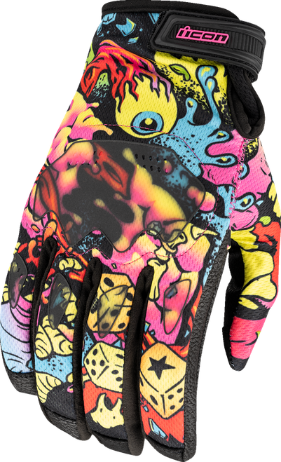 ICON 3301-5120 Hooligan™ Scatterbrain Gloves - 2XL