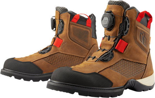 ICON 3403-1171 Stormhawk Boots - Brown Size 13