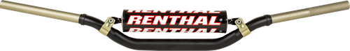 RENTHAL 991-01-BK-07-185 Twinwall® Handlebar — Twinwall/RMZ/YZ/RM/SX - 991 SX/RM/YZ Black