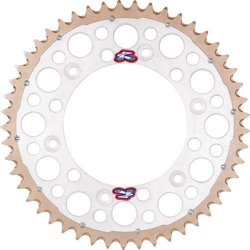 RENTHAL 1540-520-48GPSI Twinring™ Rear Sprocket - 48 Tooth Silver Honda