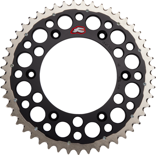 RENTHAL 1540-520-49GPBK Twinring™ Rear Sprocket - 49 Tooth Black Honda