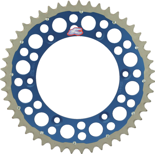 RENTHAL 1500-520-50GPBU Twinring™ Rear Sprocket - 50 Tooth Blue Yamaha