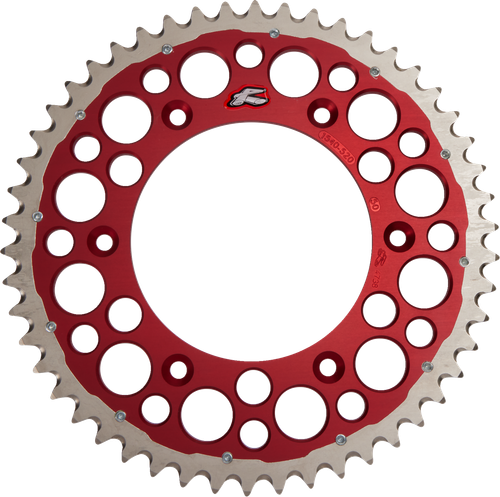 RENTHAL 1540-520-50GPRD Twinring™ Rear Sprocket - 50 Tooth Red Honda
