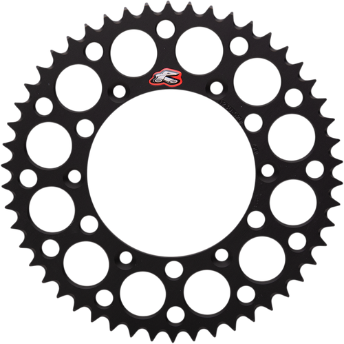 RENTHAL 123U-520-50GYBK Ultralight Rear Sprocket - Aluminum 50 Tooth Black Suzuki
