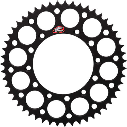 RENTHAL 123U-520-51GYBK Ultralight Rear Sprocket - Aluminum 51 Tooth Black Suzuki