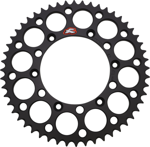 RENTHAL 123U-520-52GYBK Ultralight Rear Sprocket - Aluminum 52 Tooth Black Suzuki