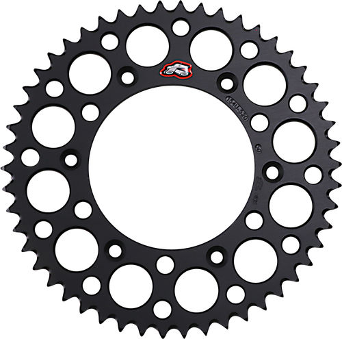 RENTHAL 154U-520-50GRBK Ultralight Rear Sprocket - Aluminum 50 Tooth Black Honda