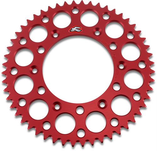 RENTHAL 154U-520-52GRRD Ultralight Rear Sprocket - Aluminum 52 Tooth Red Honda