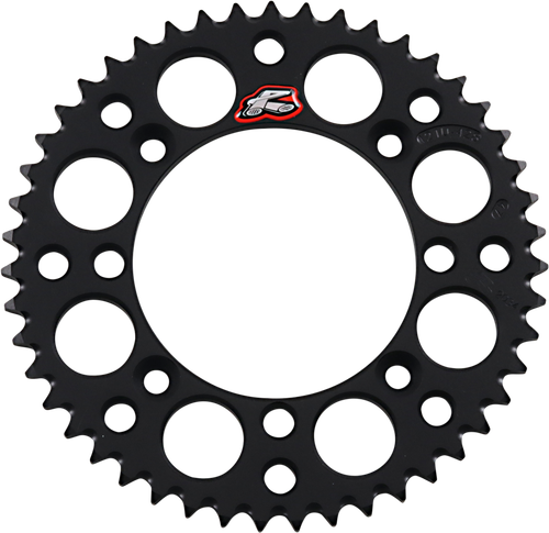 RENTHAL 121U-428-47GPBK Ultralight Rear Sprocket - Aluminum 47 Tooth Black Suzuki/Yamaha