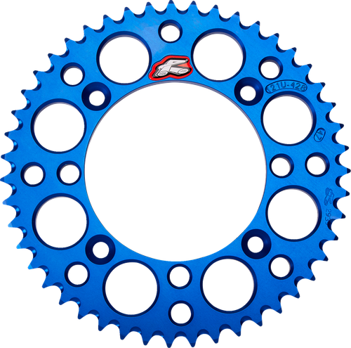 RENTHAL 121U-428-47GPBU Ultralight Rear Sprocket - Aluminum 47 Tooth Blue Suzuki/Yamaha