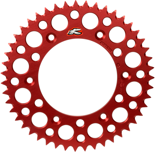 RENTHAL 189U-420-55GRRD Ultralight Rear Sprocket - Aluminum 55 Tooth Red Honda