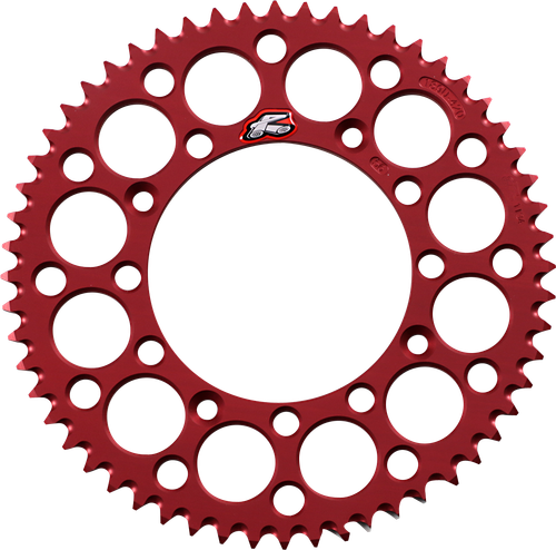 RENTHAL 189U-420-56GRRD Ultralight Rear Sprocket - Aluminum 56 Tooth Red Honda