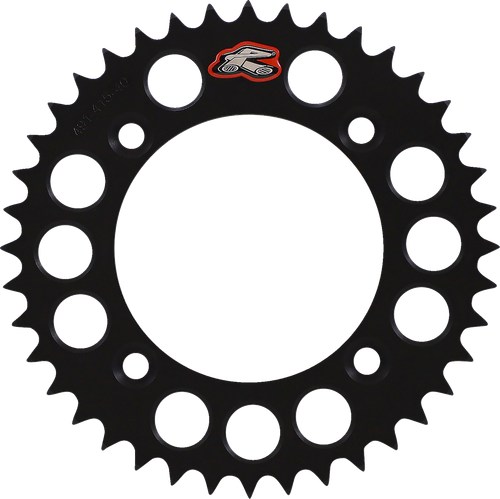 RENTHAL 491--415-40P-BK Ultralight Rear Sprocket - Aluminum 40 Tooth Black Gas Gas/Husqvarna/KTM
