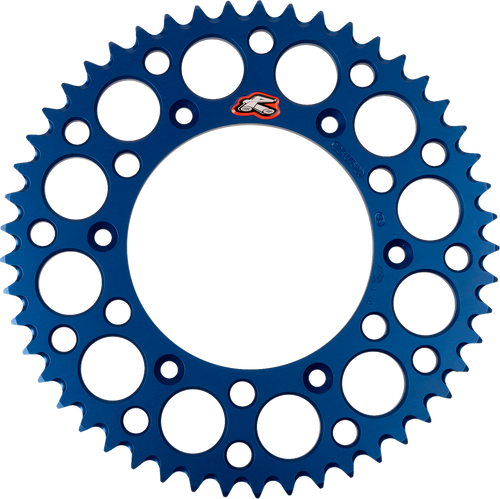 RENTHAL 224U-520-49GPBU Ultralight Rear Sprocket - Aluminum 49 Tooth Blue