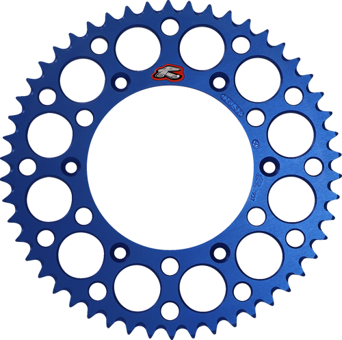 RENTHAL 224U-520-50GPBU Ultralight Rear Sprocket - Aluminum 50 Tooth Blue