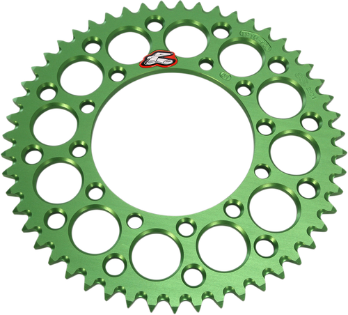 RENTHAL 191U-420-51GEGN Ultralight Rear Sprocket - Aluminum 51 Tooth Green Kawasaki