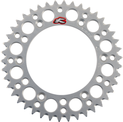 RENTHAL 224U-520-42GPSI Rear Aluminum Sprocket - Aluminum 42 Tooth Silver