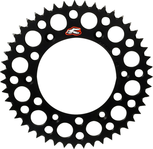 RENTHAL 441U-428-46GPBK Ultralight Rear Sprocket - Aluminum 46 Tooth Black Gas Gas/Husqvarna/KTM
