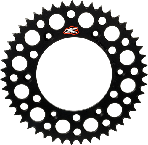 RENTHAL 441U-428-49GPBK Ultralight Rear Sprocket - Aluminum 49 Tooth Black Gas Gas/Husqvarna/KTM