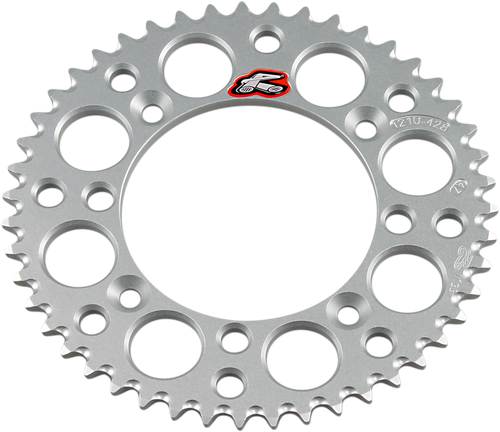 RENTHAL 121U-428-47GPSI Ultralight Rear Sprocket - Aluminum 47 Tooth Silver Suzuki/Yamaha
