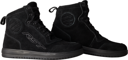 RST 103052BLK-43 HITOP MOTO SNEAKER CE BOOT BLACK SUEDE SZ 10