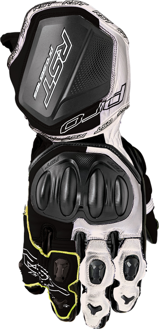 RST 103715WHI-12 PRO SERIES GP D3O GLOVES BLACK/WHITE LEATHER 2X