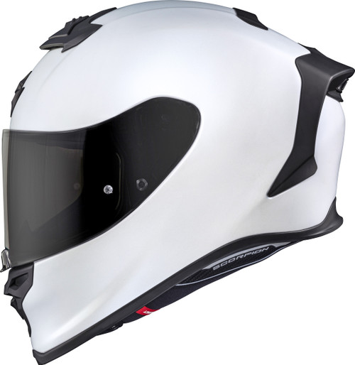 SCORPION EXO R1-0053 EXO-R1 AIR FULL FACE HELMET MATTE PEARL WHITE SM