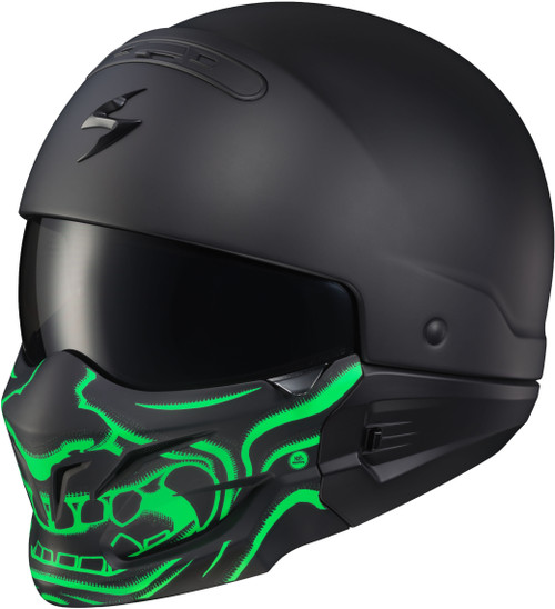 SCORPION EXO 52-546-23 COVERT FACE MASK SAMURAI GLOW IN THE DARK GREEN