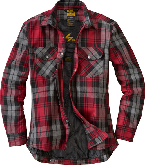 SCORPION EXO 52211-2 COVERT WOMENS FLANNEL RED/GREY XS