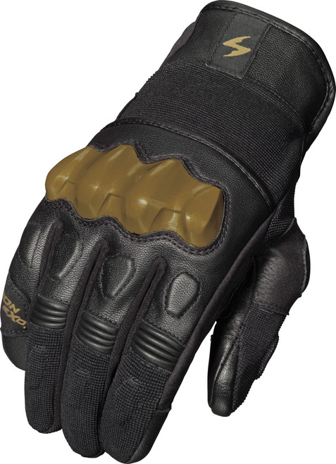 SCORPION EXO G40-088 HYBRID AIR GLOVES BLACK/GOLD 3X