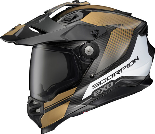 SCORPION EXO XT9-1043 XT9000 CARBON FULL-FACE HELMET TRAILHEAD MATTE GOLD SM
