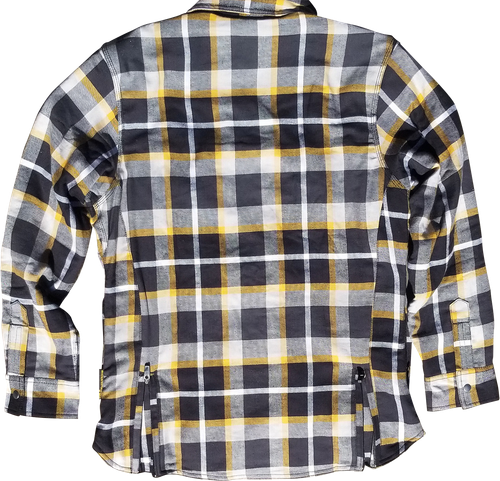 SCORPION EXO 52231-6 COVERT WOMENS FLANNEL WHITE/YELLOW XL