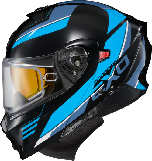 SCORPION EXO 93-1054-SD EXO-GT930 COLD WEATHER HELMET MODULUS BLK/BLU MD (DUAL PANE)