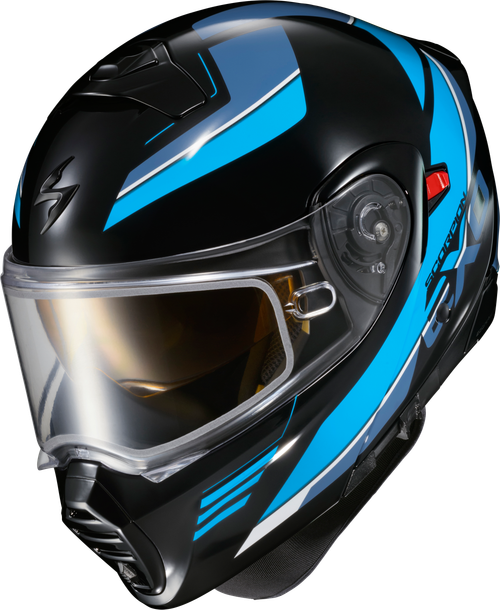 SCORPION EXO 93-1053-EC EXO-GT930 COLD WEATHER HELMET MODULUS BLK/BLU SM (ELECTRIC)